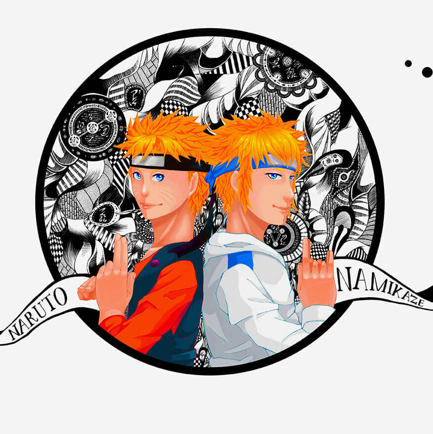 Minato und Naruto